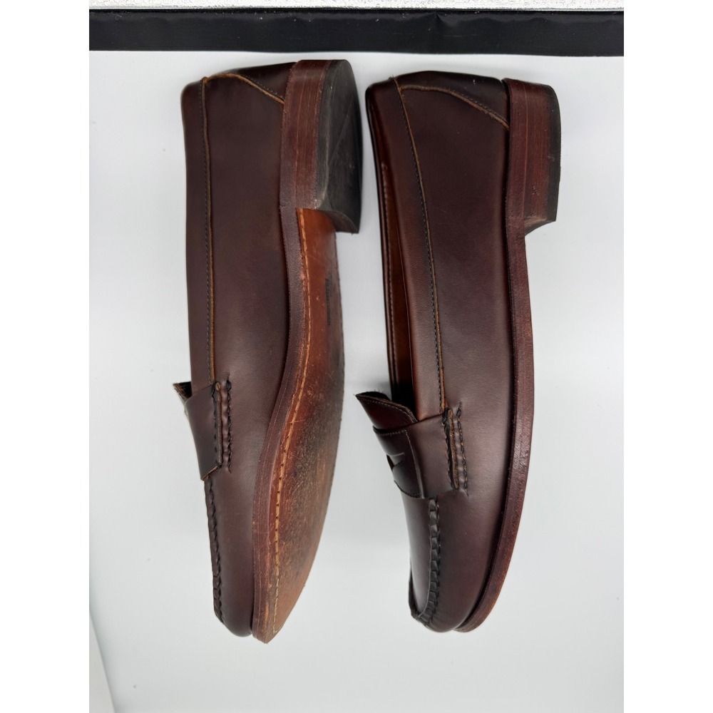 Allen Edmonds Penny Loafers Brown Leather Slip-On Shoes Men's Size 13B USA Made - Picture 7 of 15